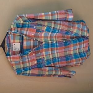 American Eagle Outfitters womens plaid button down shirt